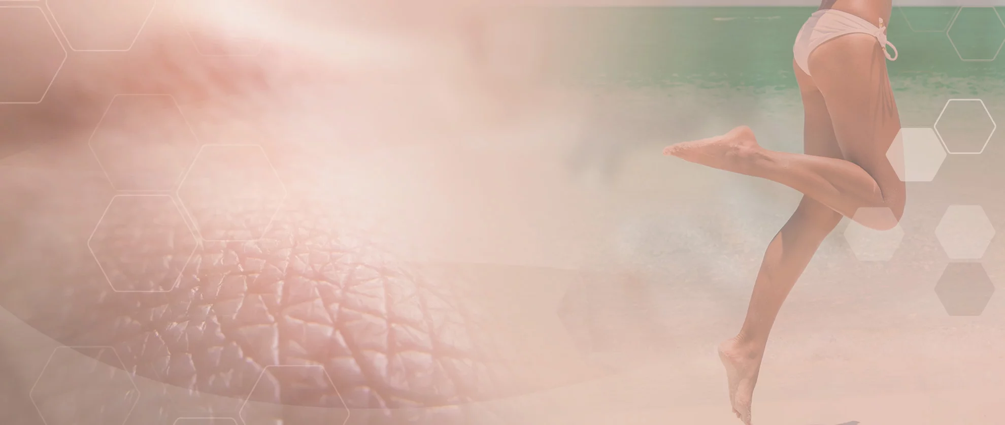 Bannerbild glatte Haut an den Beinen